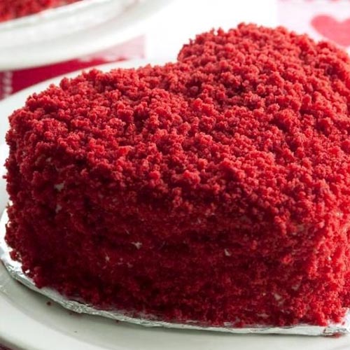 Red Velvet Heart Cake