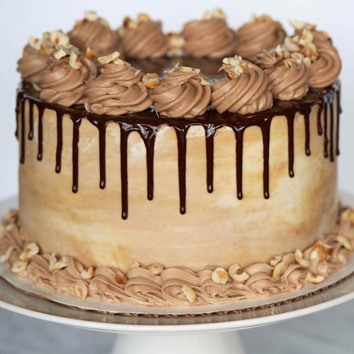 Mocha Hazelnut Cake - 500 GM