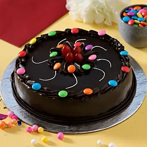 Swirl of Gems Truffle Cake - 500 GM