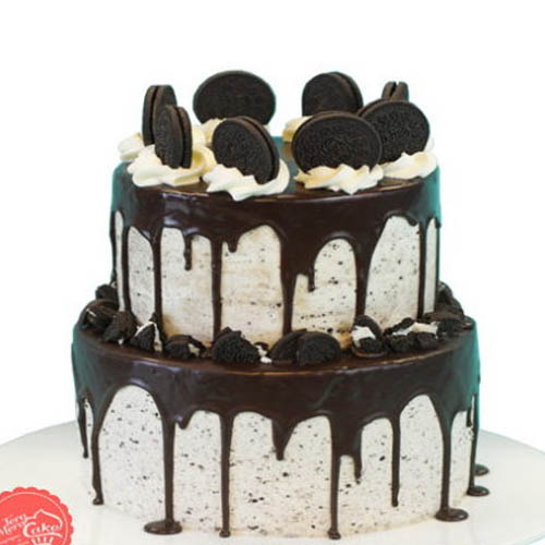 2 Tier Oreo Cake  - 1.5 KG