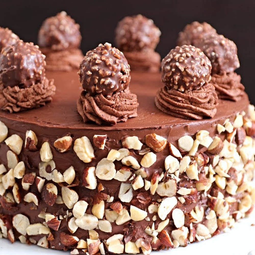 Order Ferrero rocher cake Online From The Bake Cafe,Jaipur